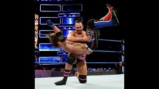 Smackdown live aj styles vs tye dillinger us championship 12/09/17 Baron corbin interfares