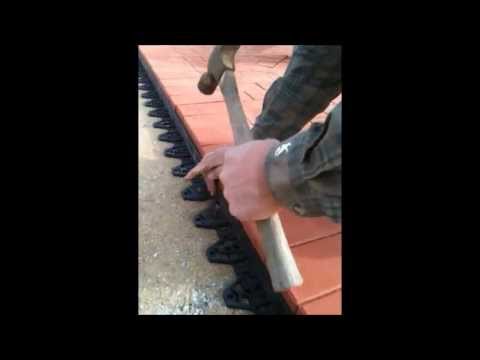 Paver Edging Installation with Edgetite Spikes Paver Edging Installation with Edgetite Spikes