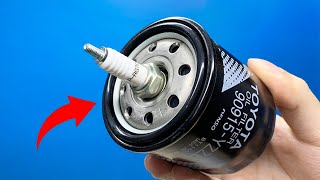 It's a Mistake to Throw Away Oil Filters and Spark Plugs ! This Easy Idea You'll Use Every Day