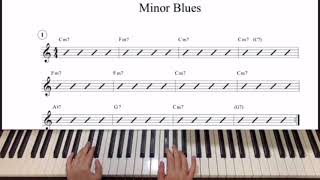 이지리하모니제이션 #95 - minor Blues ( 3 types chord progression)