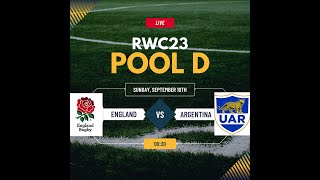 Rugby Showdown Argentina vs. England in the Rugby World Cup 2023