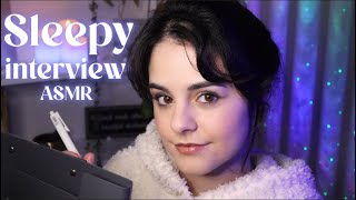 ASMR Sleepy Interview 🌙 Close your eyes and drift off