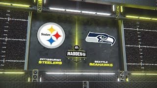 Madden NFL 24 - Pittsburgh Steelers Vs Seattle Seahawks Simulation Week 17 All-Pro PS5 Gameplay
