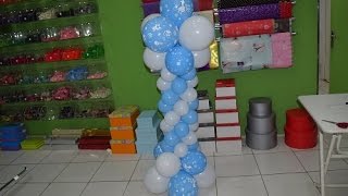 Ballondekoration, balloon decoration, Ballonständer, balloon Standsاسهل طريقة لعمل استاند باللون