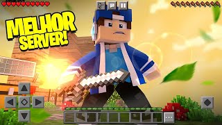 SAIU! MELHOR SERVIDOR DE RANKUP PARA MINECRAFT PE 1.21!!