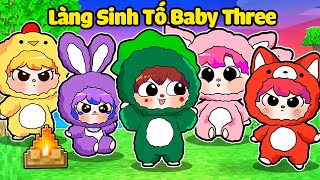 Làng Sinh Tố Trở Thành BABY THREE Trong Minecraft