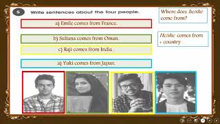 اللغة الانكليزية الاول متوسط - unit five -lesson 1+2