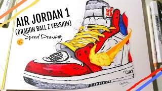 Drawing Jordan 1 (Dragon Ball Z Version)