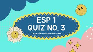 ESP 1 Quiz no.  3 - Respect