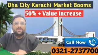 Alhamdulillah! DHA City Karachi Market Booms: 50%+ Value Increase \u0026 Future Prospects | development