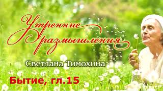 Утренние размышления и стихотворение Светланы Тимохиной. Книга Бытие, 15 глава.