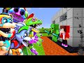 FNAF Animatronics vs The Most Secure House - Minecraft gameplay by Mikey and JJ (Maizen Parody)