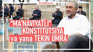 OzodNazar: Konstitutsiya loyihasida so’z erkinligiga 8 ta cheklov mavjud