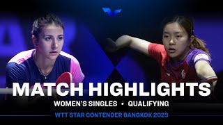 Ng Wing Lam vs Giorgia Piccolin | WS Qual | WTT Star Contender Bangkok 2023