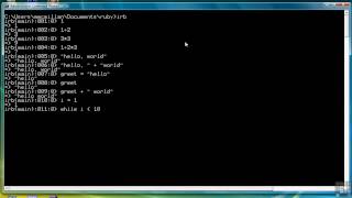0203 Using The Ruby Interactive shell