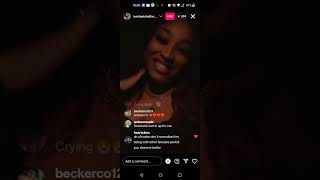 Tanisha Argues With Her Baby Father On Live Talks About Why She didn't come back to Baddies and more