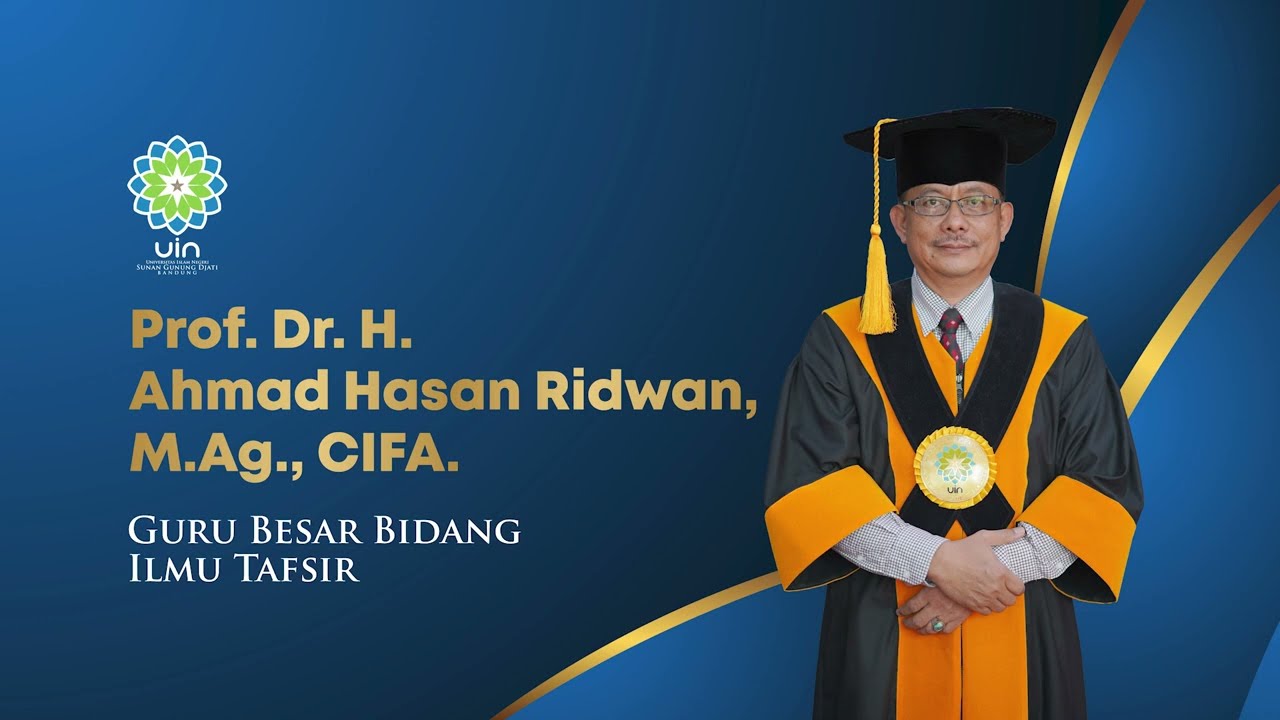 Profil Prof. Dr. H. Ahmad Hasan Ridwan, M.Ag. | Guru Besar UIN Sunan ...