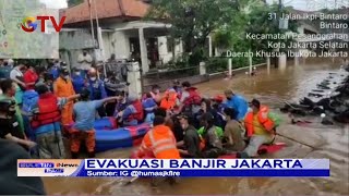 Momen Evakuasi Banjir dari Tim Penyelamatan dan Damkar di DKI Jakarta - BIP 21/02