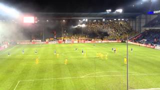 Pyroshow von Dynamo Dresden gegen Arminia Bielefeld