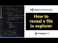 Visual Studio Code Shortcut 21 | How to reveal a file in explorer