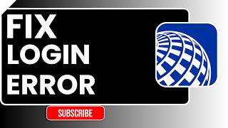 How to Fix Login Error in United Airlines | Easy Step-by-Step Troubleshooting Guide