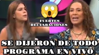 FUERTES DECLARACIONES ENTRE MARIELA DIAZ Y LUCIA VALLECILLA  SE DIJERON DE TODO EN PLENO PROGRAMA