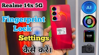 How To Set Fingerprint In Realme 14x 5G Fingerprint Lock Setting Kaise Karen,