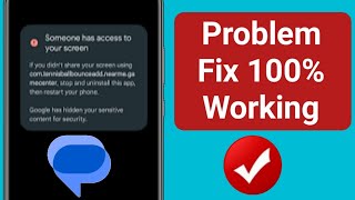 How to Fix Someone has access to your screen message problem | You're sharing your screen Error 2024