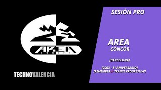 Sesiones Pro: AREA CÖNCÖR [Barcelona] 2003 8º Aniversario