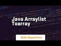 java arraylist toarray