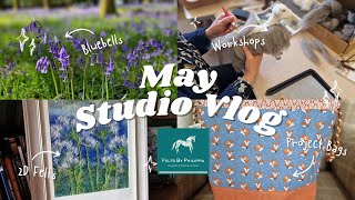 🌷 STUDIO VLOG #42 - Teaching workshops, going to workshops, a new kit, wet felts and so much more! 🌺