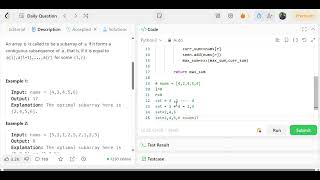 1695. Maximum Erasure Value | Python | Sliding Window | Leetcode