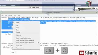 VB.NET Tutorial 2 For Beginners- Exit Button and X Button asking if the User Wants To Exit!