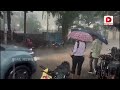 dilsukhnagar roads are filled with rainwater heavy rains in hyderabad telangana dial news