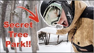 Snowboarding Breckenridge's Secret Wood Terrain Park!! - (Season 3, Day 86)