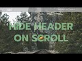 Hide Header on Scroll Tutorial:  Smooth User Experience with HTML, CSS & JS