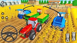 Real Farming Tractor Simulator 2022 - Wheat Harvester Tractor Driving - Android Gameplay