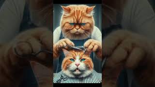 miu miu miu #cat #cutting #hair #cat #reels #viral #short