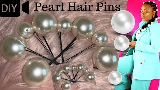 D.I.Y How To Make Pearl Hairpins | Easiest Method