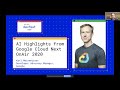 AIDevFest20: What's New in Google Cloud AI?