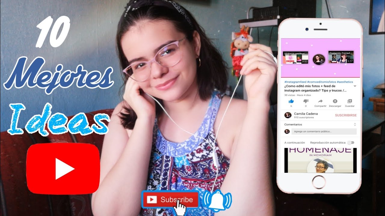 10 Ideas Para Videos De Youtube (2020 Actualizado) 🎥/ Camila Cadena ...