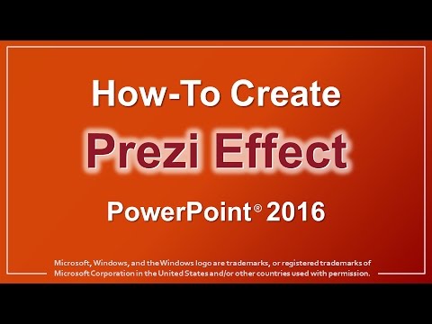 How to Create Prezi Effect in PowerPoint 2016 How to Create Prezi Effect in PowerPoint 2016