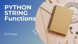 Day9 Python String Functions