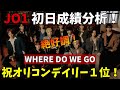 初日成績分析！【JO1】前作から絶好調の要因とは！？週間１位も取れるか？「WHERE DO WE GO」