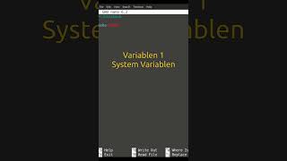 Linux Shell Scripting Teil 2 - Variablen 1 / System Variablen