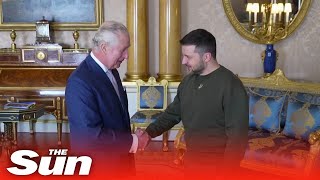 Ukraine's President Zelensky meets King Charles on surprise UK visit
