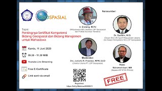 Webinar LSP Geospasial - LSP STIE IPWIJA