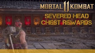 Mortal Kombat 11 - Severed Heads Chest Rewards! (All 25 Chest!)