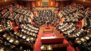 Mattarella al Senato della Repubblica, in occasione del Concerto di Natale.