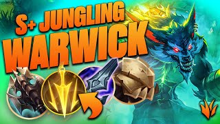 Why BUFFED WARWICK JUNGLE Is The ULTIMATE Climbing Beast!🐺 (High IQ Jungling!)